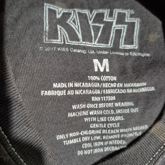 KISS  Graphic T-Shirt - Black and Brown - Picture 2 of 2